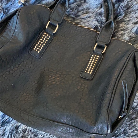 Black Studded Crossbody Handbag - Picture 5 of 5